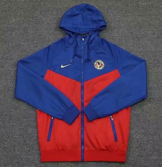 Club America Blue Red Hoodie Windbreaker Jacket 2020/21